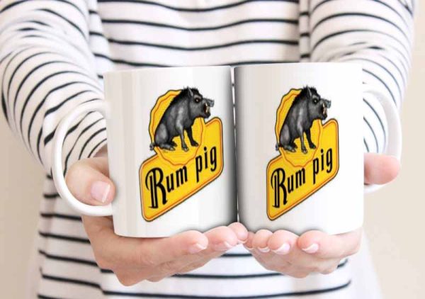 Rum Pig 11oz Mug freeshipping - garageartaustralia