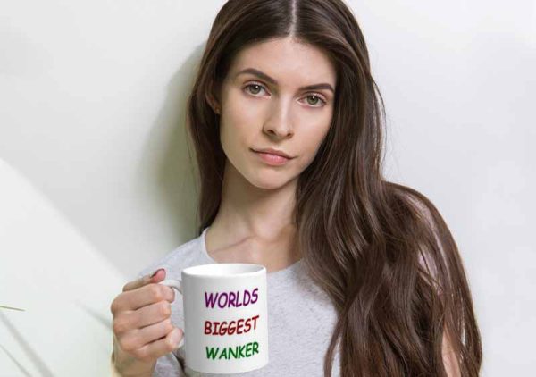 Worlds Biggest Wanker 11oz Mug freeshipping - garageartaustralia