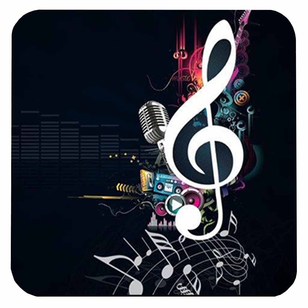Abstract Music Graphic Coaster freeshipping - garageartaustralia