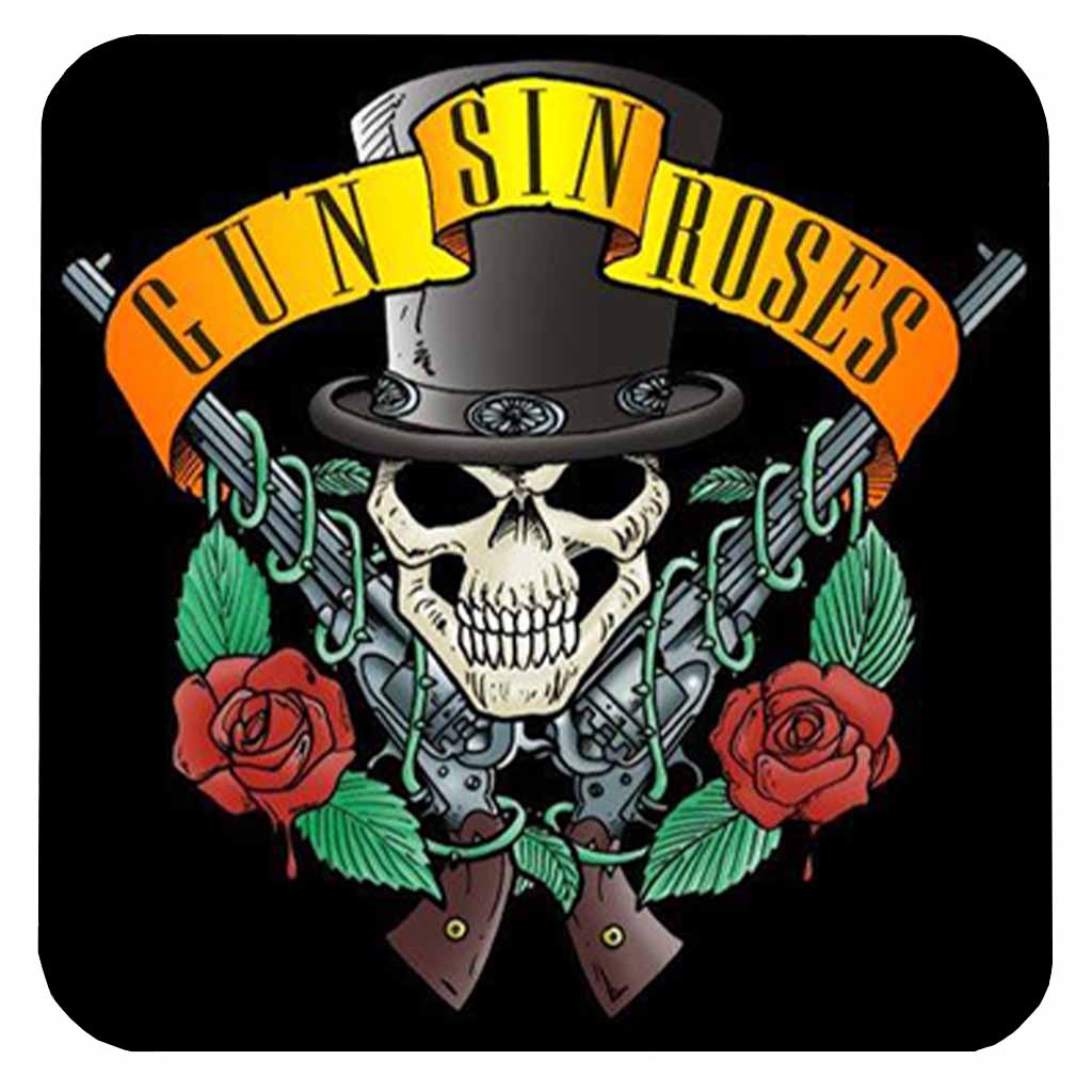 Gun Sin Roses Coaster freeshipping - garageartaustralia