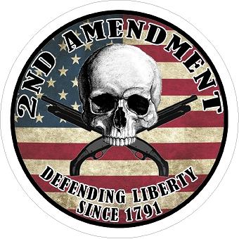 2nd Amendment Defending Liberty Sticker freeshipping - garageartaustralia