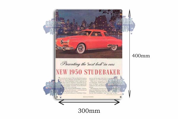 1950 Studebaker Add Tin Sign freeshipping - garageartaustralia