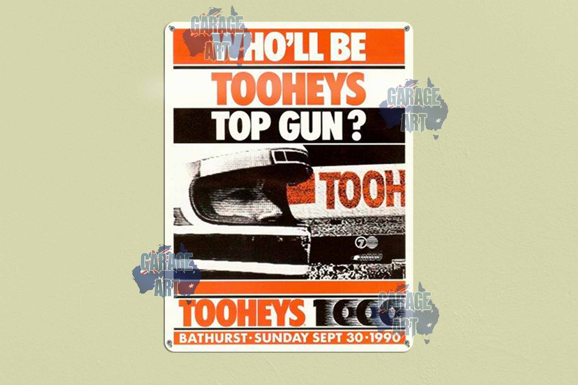 Tooheys Top Gun Tin Sign freeshipping - garageartaustralia