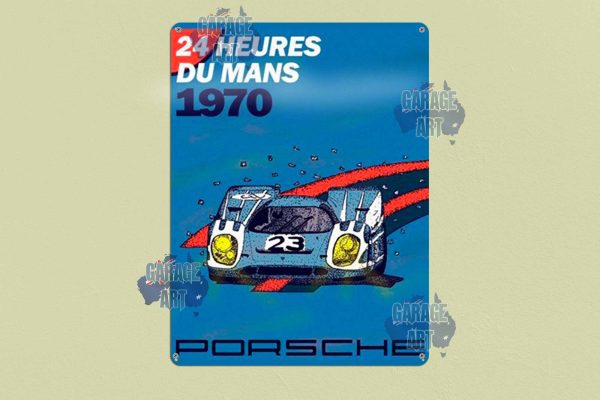 Porsche LeMans Tin Sign freeshipping - garageartaustralia