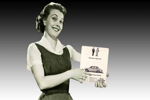 Go Places New Datsun Bluebird Tin Sign freeshipping - garageartaustralia