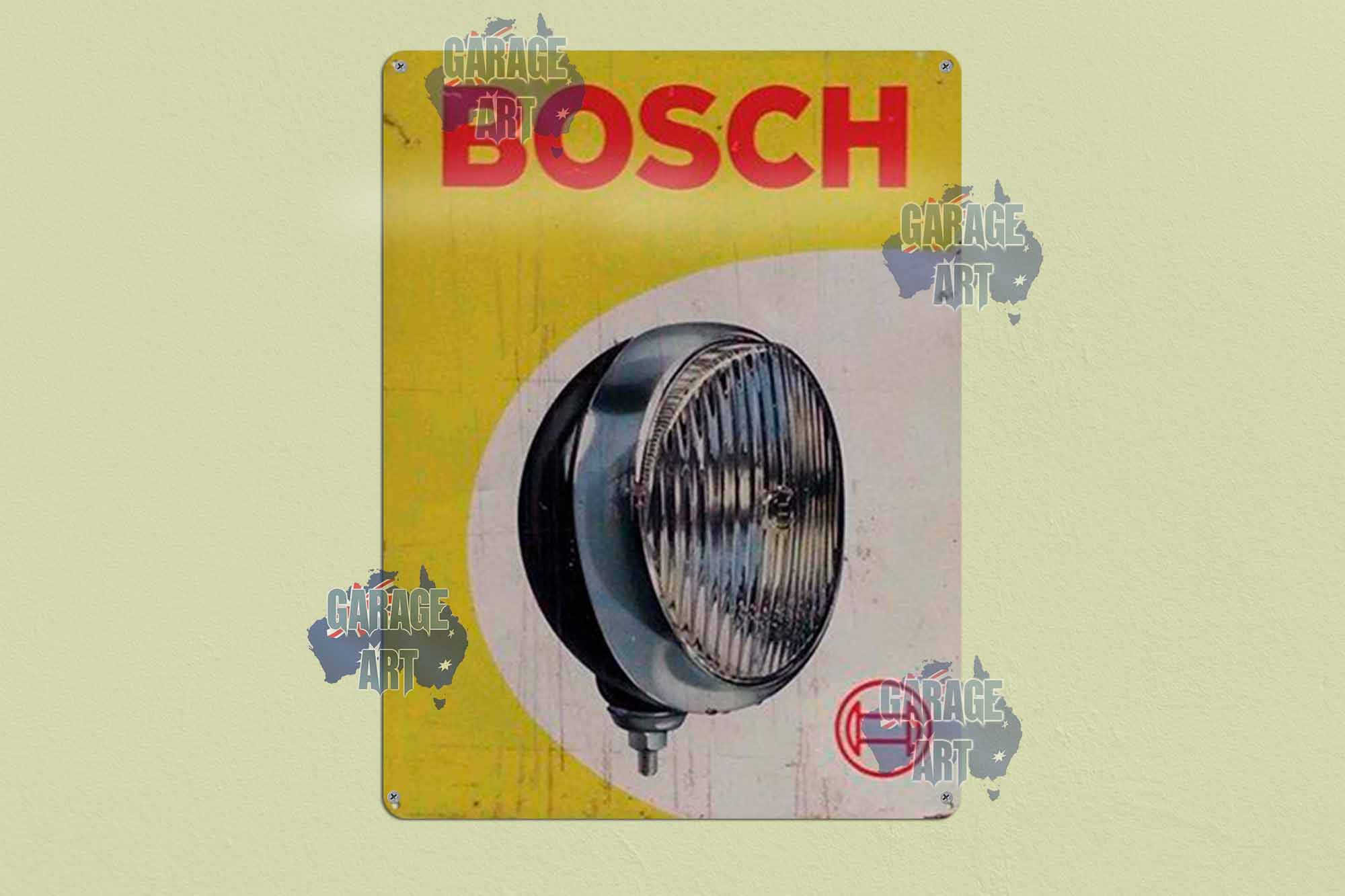 Bosch Headlights Tin Sign freeshipping - garageartaustralia