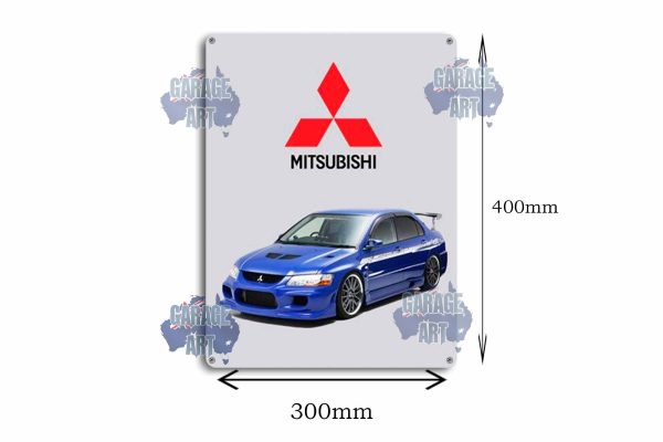 Mitsubishi Lancer Tin Sign freeshipping - garageartaustralia