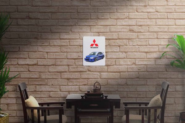 Mitsubishi Lancer Tin Sign freeshipping - garageartaustralia