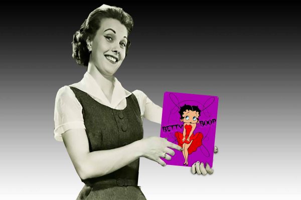 Betty Boop Red Dress Tin Sign freeshipping - garageartaustralia