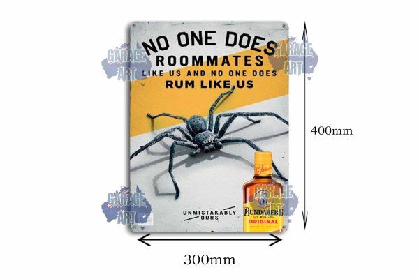 Bundaberg Rum Roommates Tin Sign freeshipping - garageartaustralia