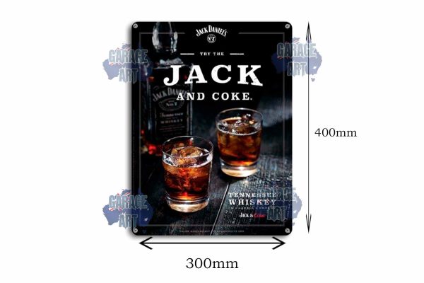 JD No7 and Coke Tin Sign freeshipping - garageartaustralia