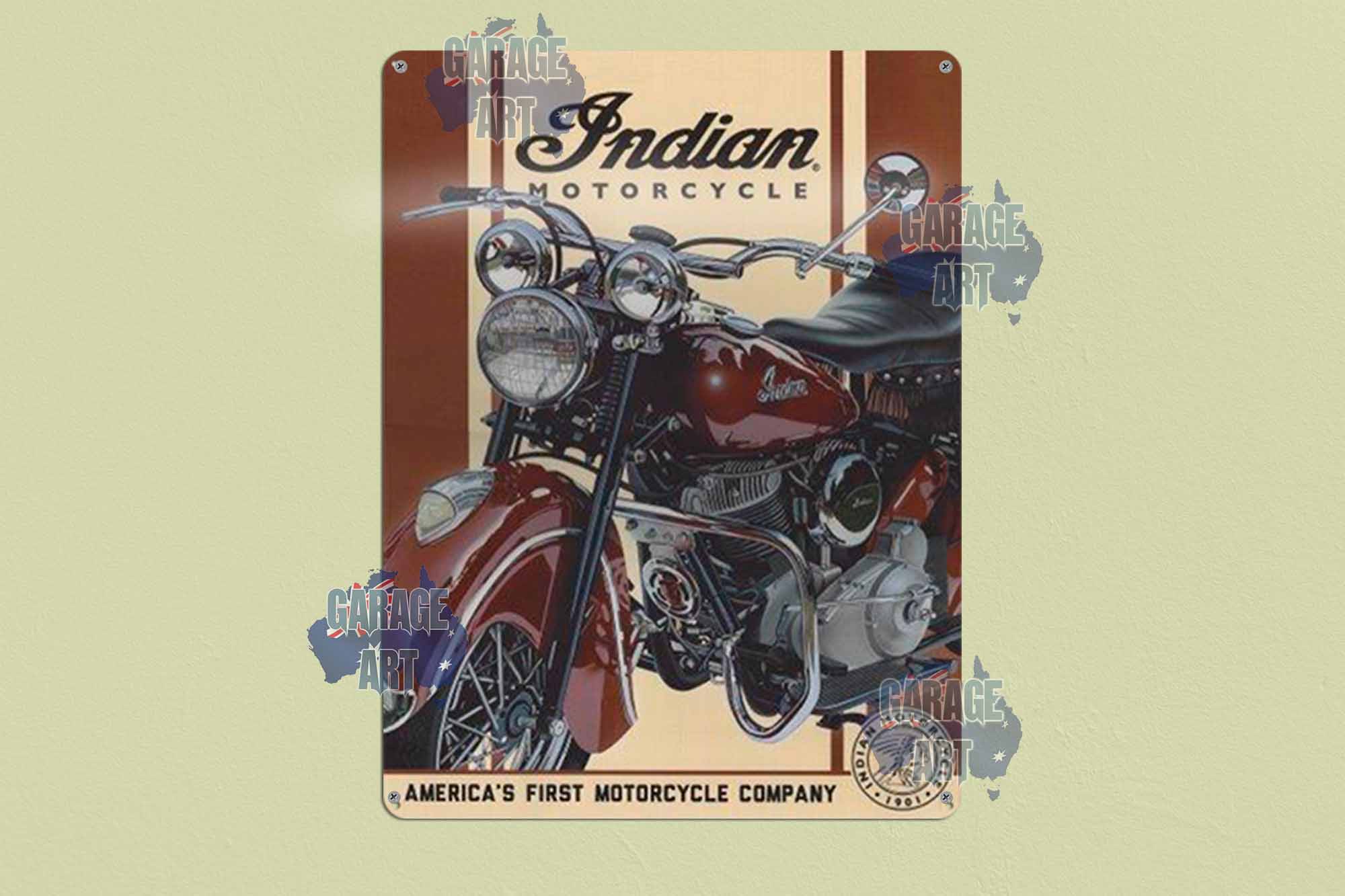 Indian Americas First Tin Sign freeshipping - garageartaustralia