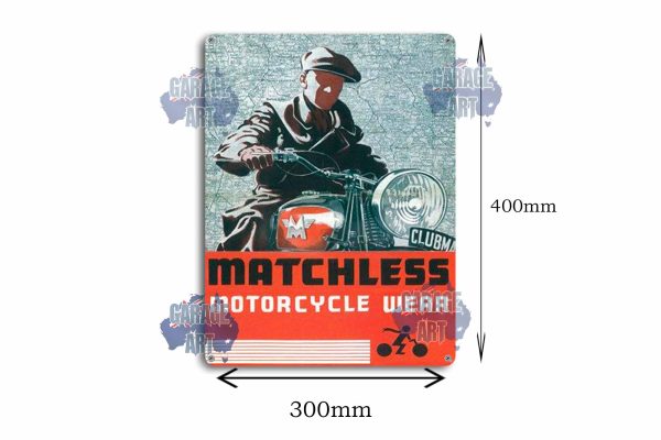 Matchless Motorcycle Wear Tin Sign freeshipping - garageartaustralia