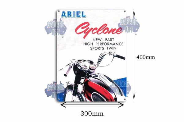 Ariel Cyclone High Performance Tin Sign freeshipping - garageartaustralia