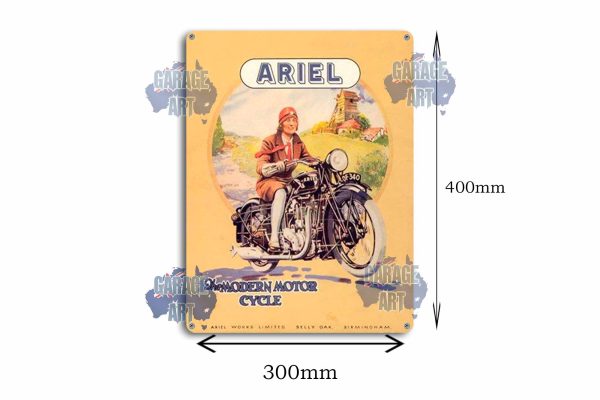 Ariel Modern Motorcycle Tin Sign freeshipping - garageartaustralia
