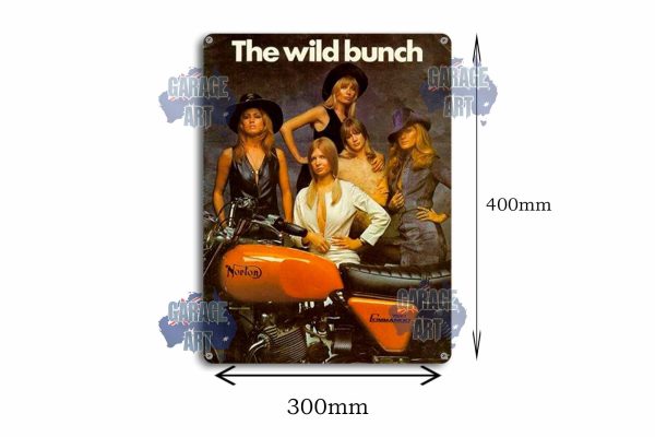 The Wild Bunch Norton Tin Sign freeshipping - garageartaustralia