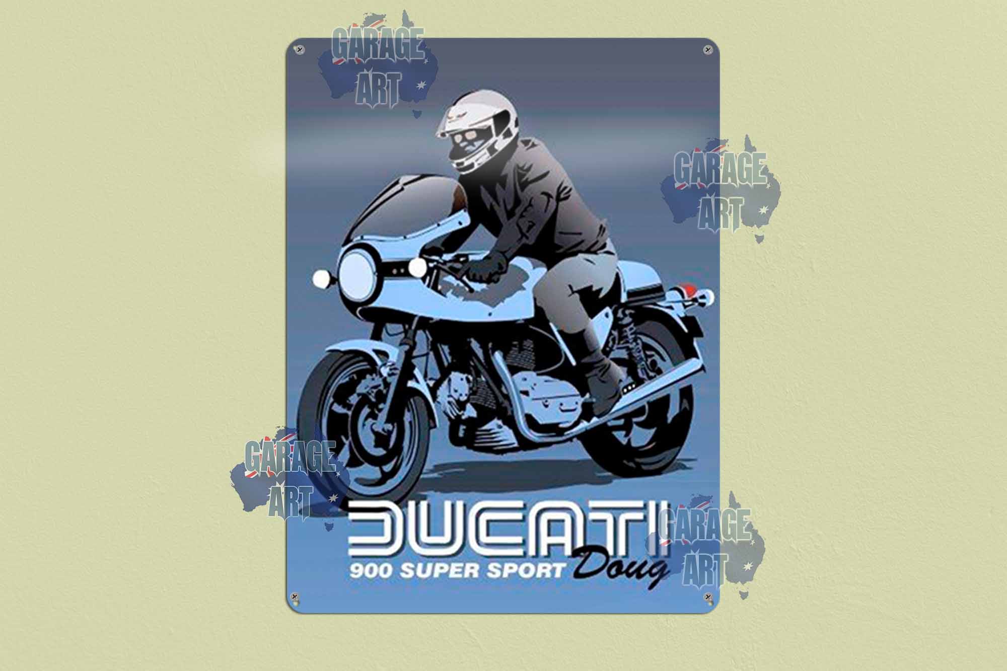 Ducati 900 Sport Tin Sign freeshipping - garageartaustralia