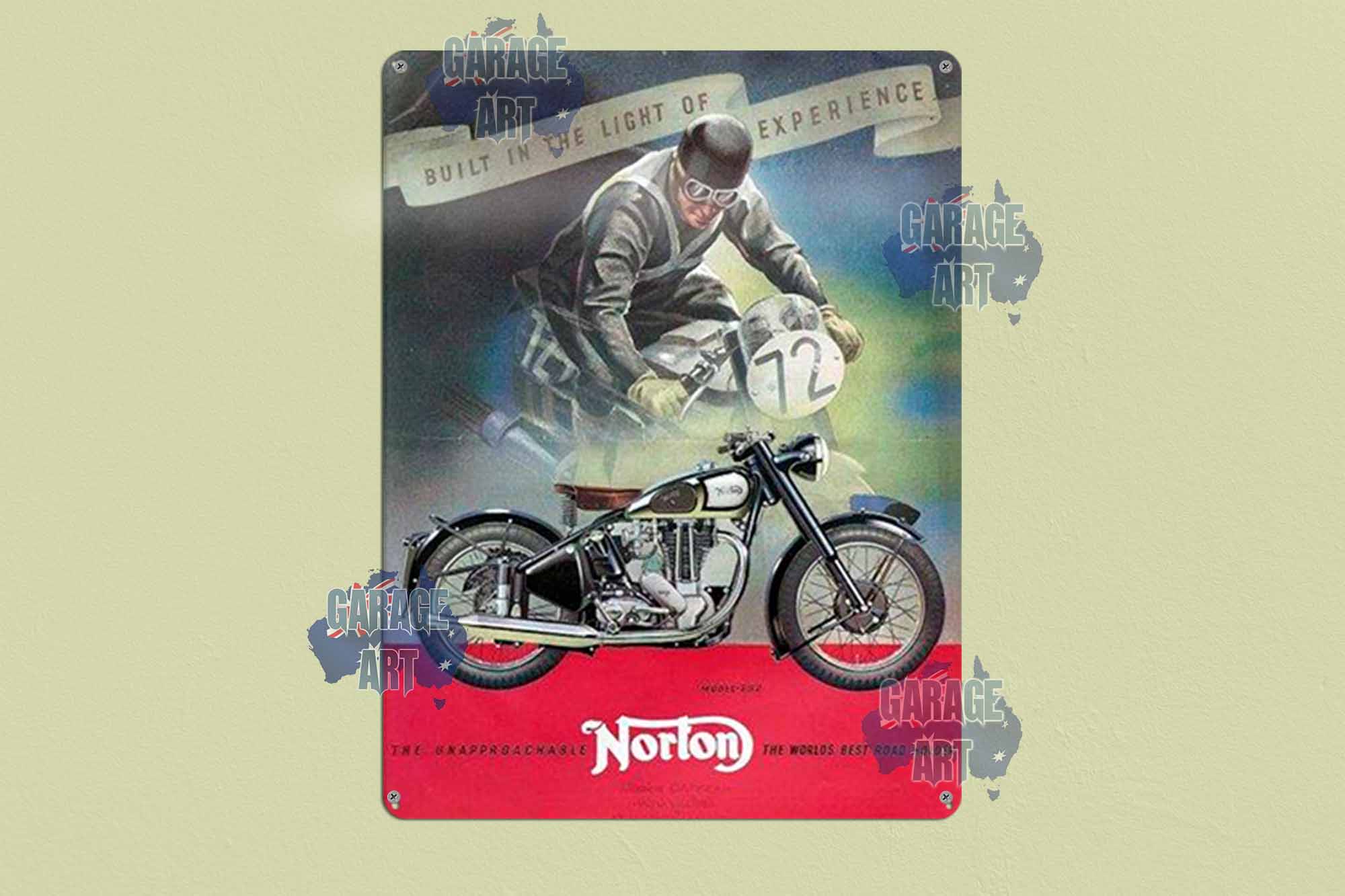 Norton ES2 Tin Sign freeshipping - garageartaustralia
