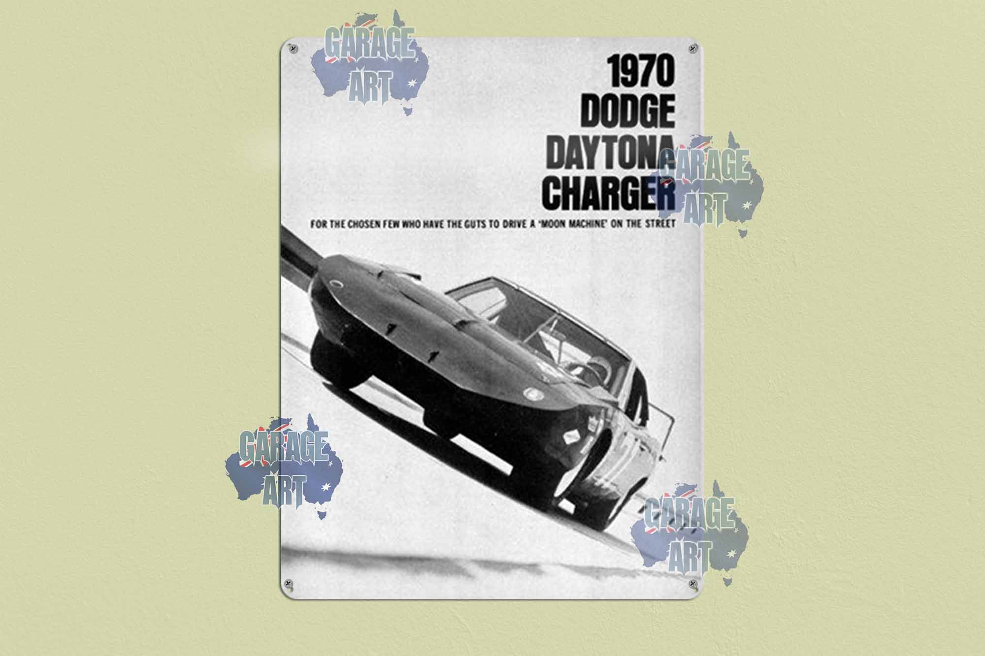 1970 Dodge Daytona Charger Tin Sign freeshipping - garageartaustralia