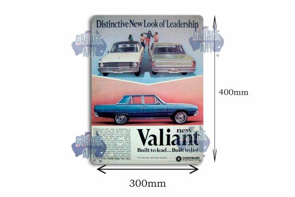 Valiant Distinctive New Look Tin Sign freeshipping - garageartaustralia