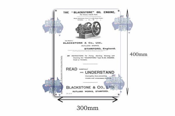 Blackstone Oil Tin Sign freeshipping - garageartaustralia