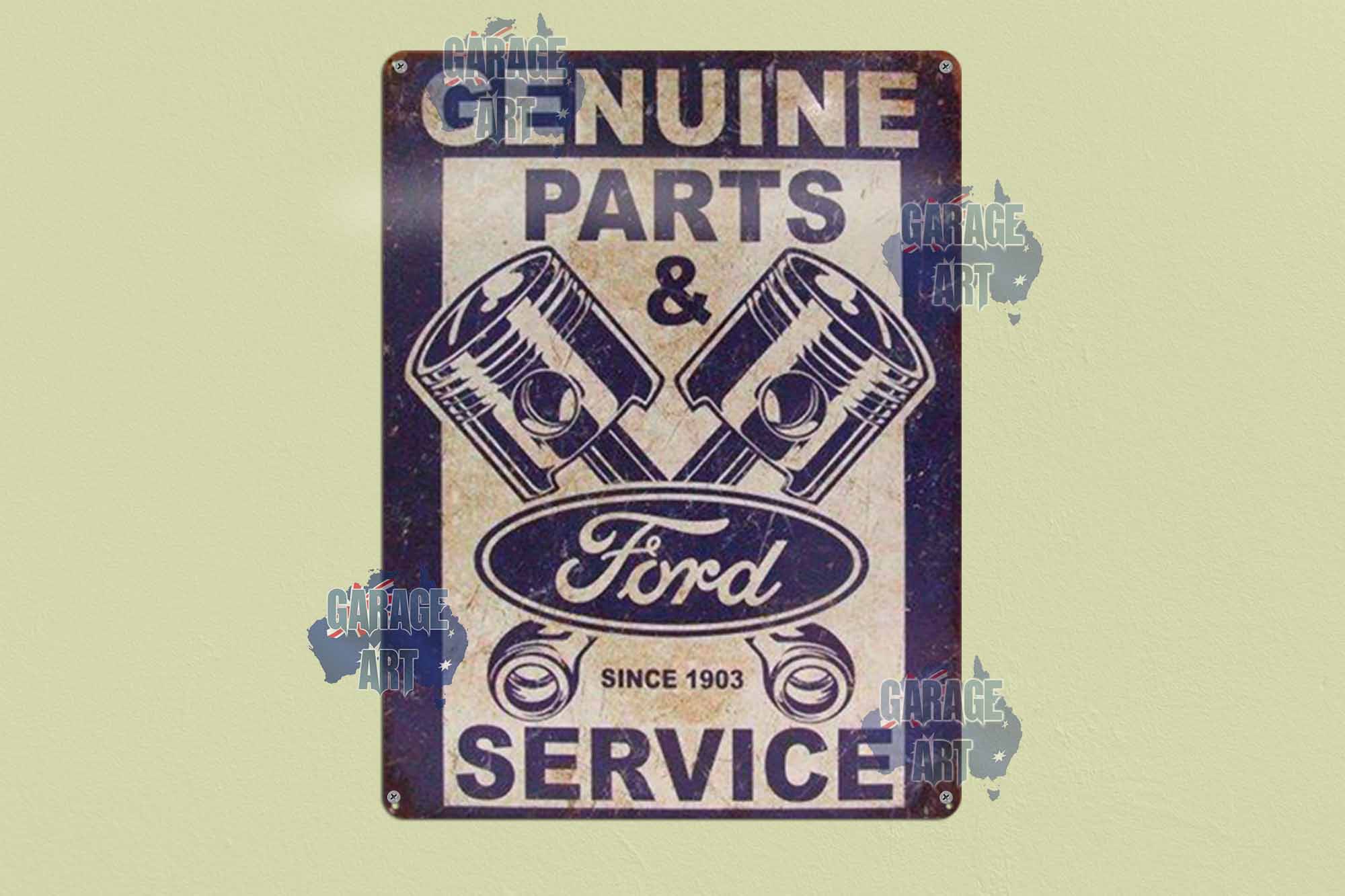Ford gen parts service 1903 Tin Sign freeshipping - garageartaustralia