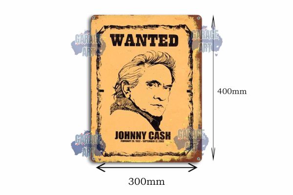 Johnny Cash Tin Sign freeshipping - garageartaustralia