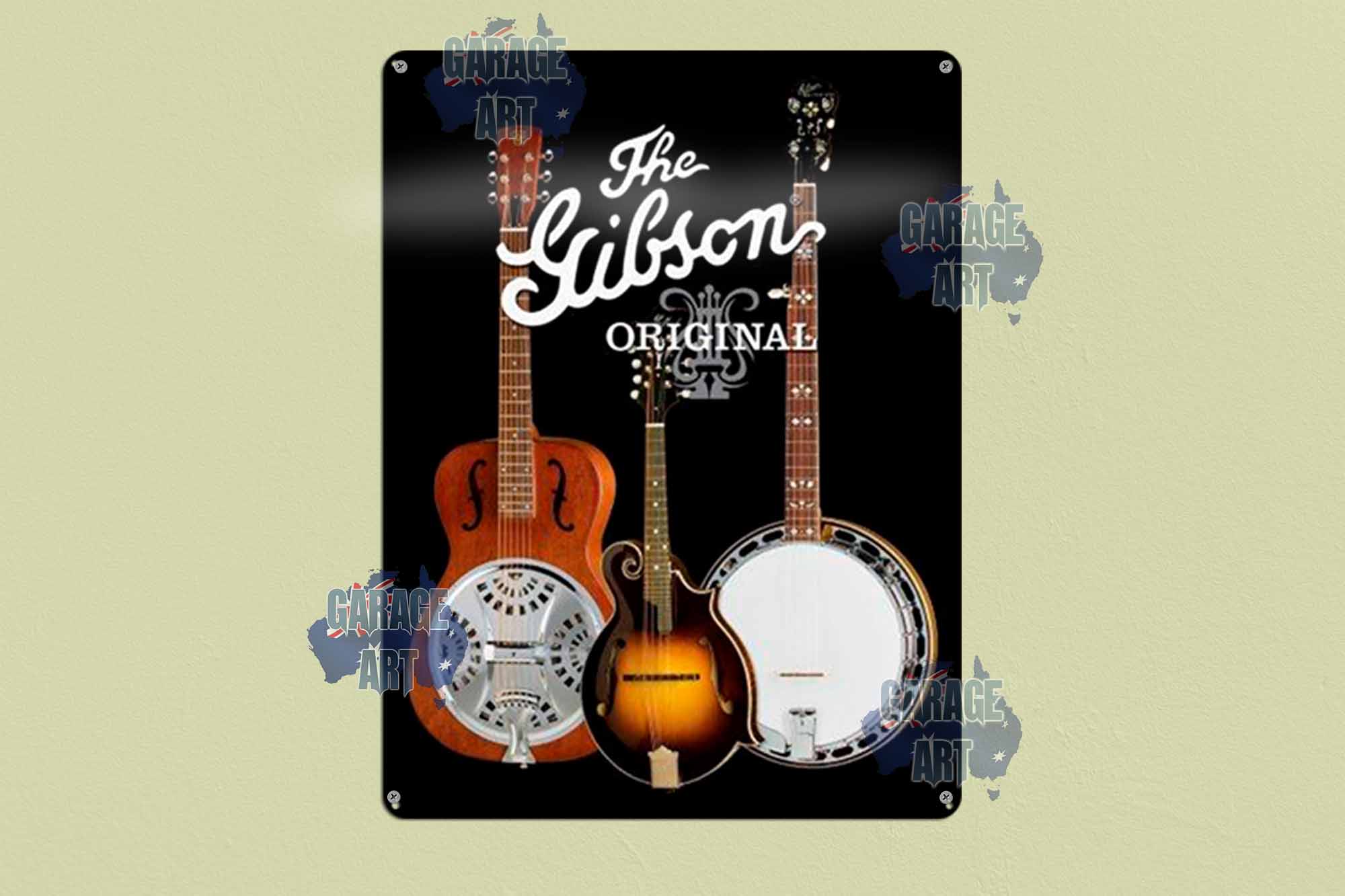 Gibson Guitars Tin Sign freeshipping - garageartaustralia