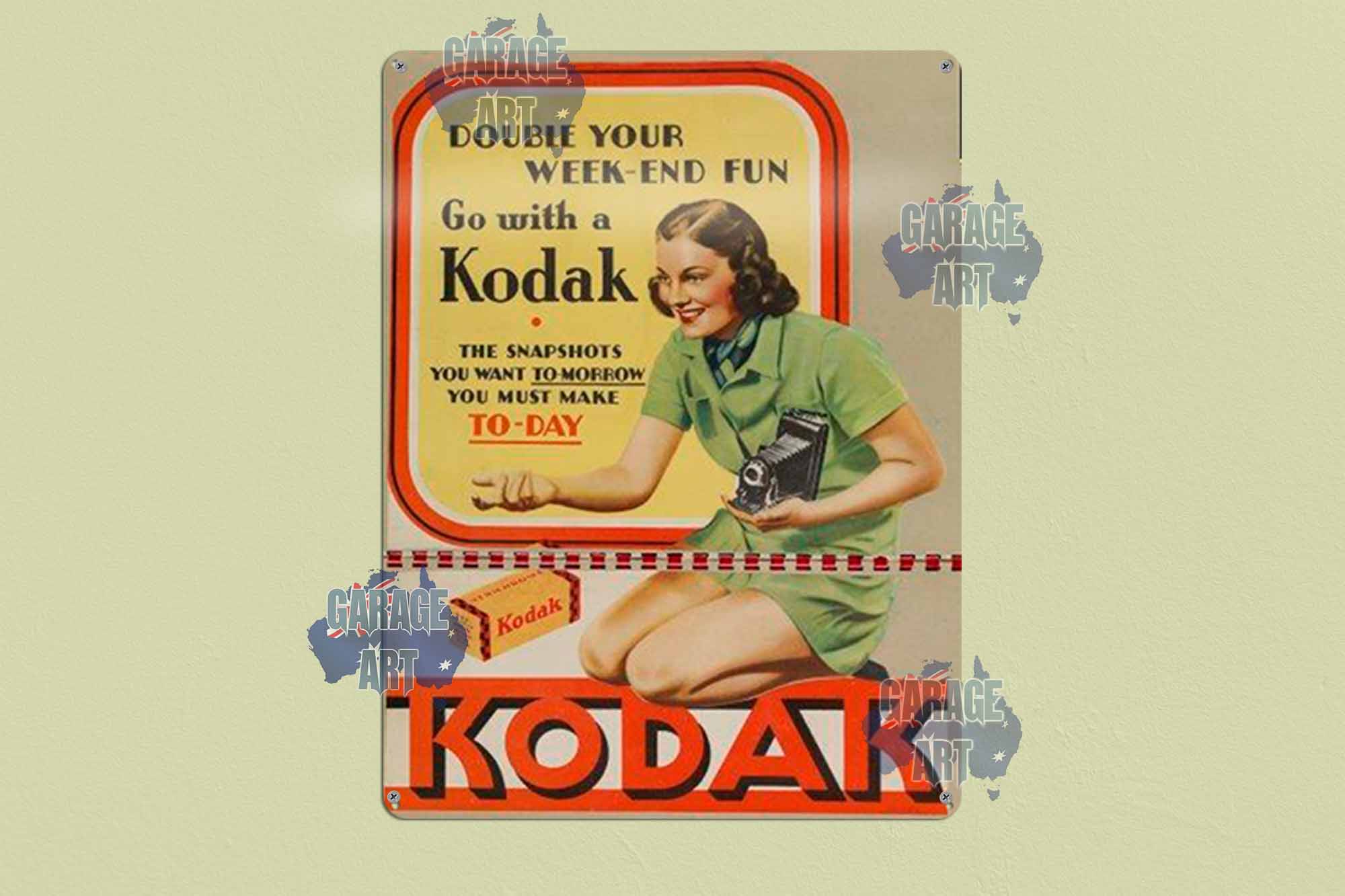 Kodak Film Tin Sign freeshipping - garageartaustralia