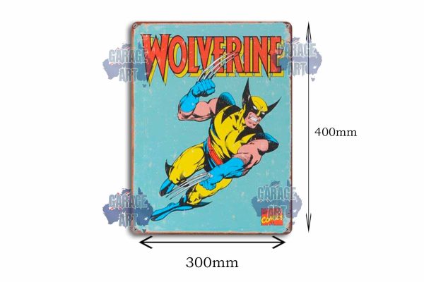 Marvel Comics Wolverine Tin Sign freeshipping - garageartaustralia