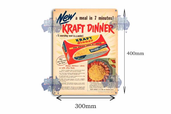 New Kraft Dinner Tin Sign freeshipping - garageartaustralia