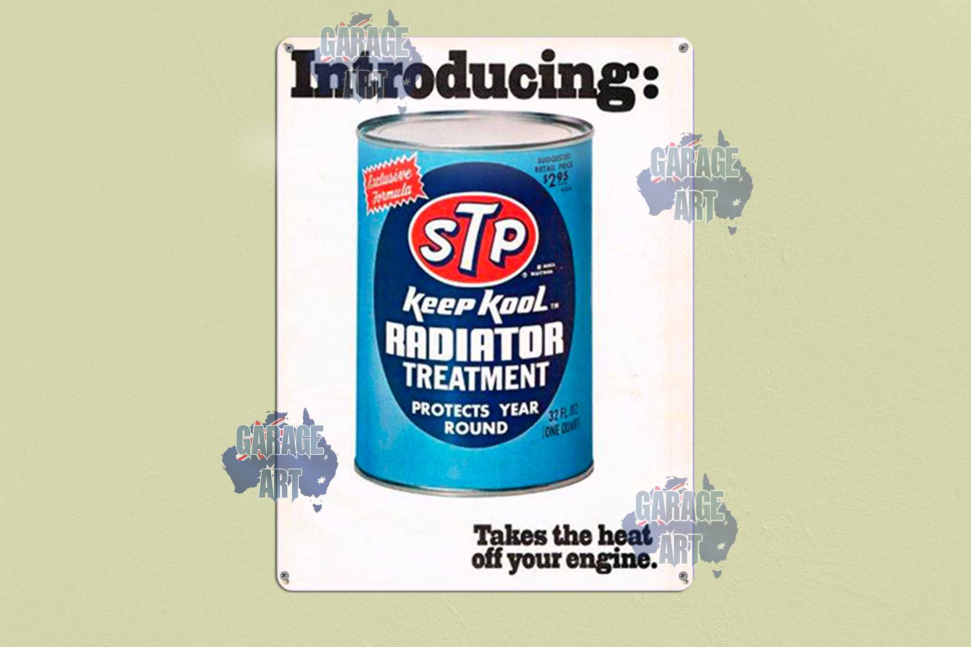 1970 STP Can Tin Sign freeshipping - garageartaustralia