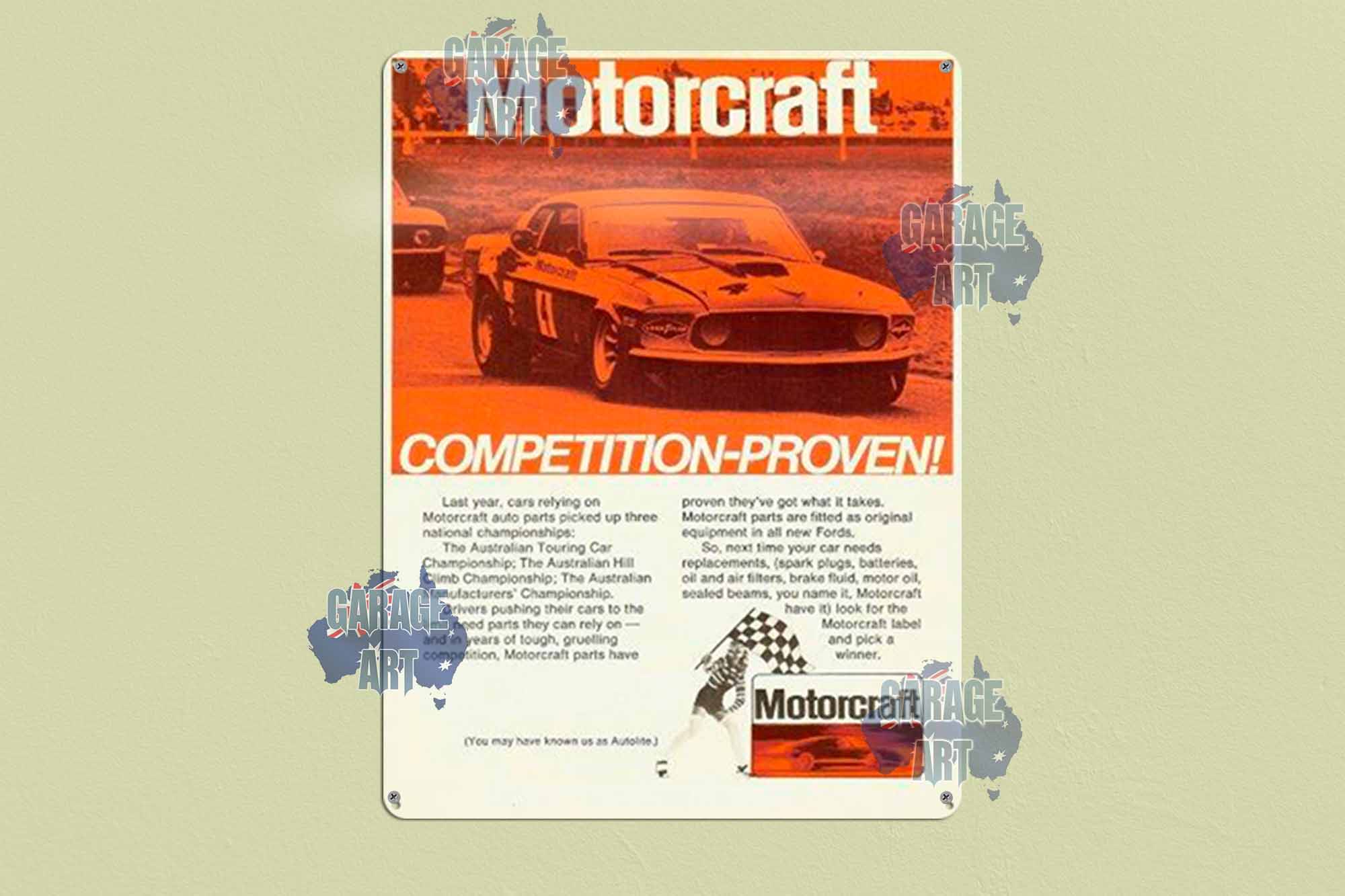 Motorcraft Tin Sign freeshipping - garageartaustralia