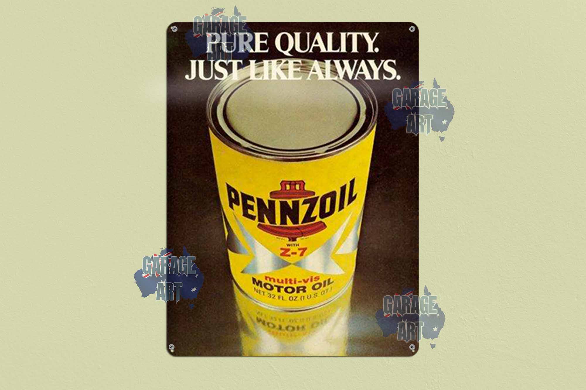 Pennzoil Can Tin Sign freeshipping - garageartaustralia