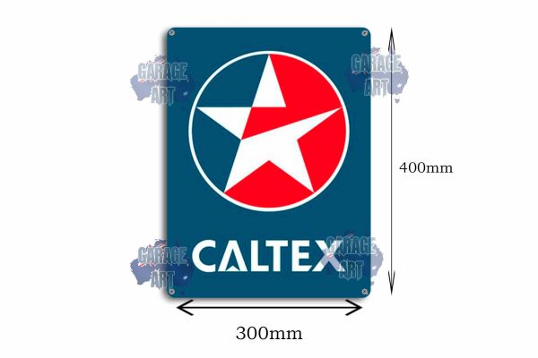 Caltex Logo Tin Sign freeshipping - garageartaustralia