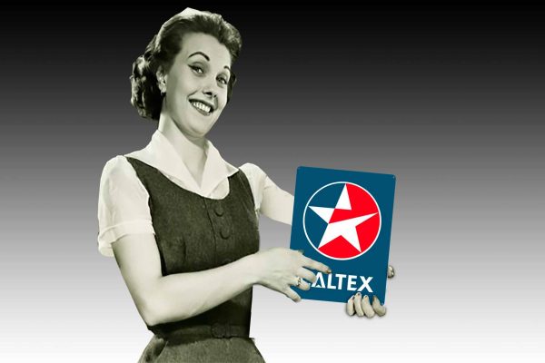Caltex Logo Tin Sign freeshipping - garageartaustralia