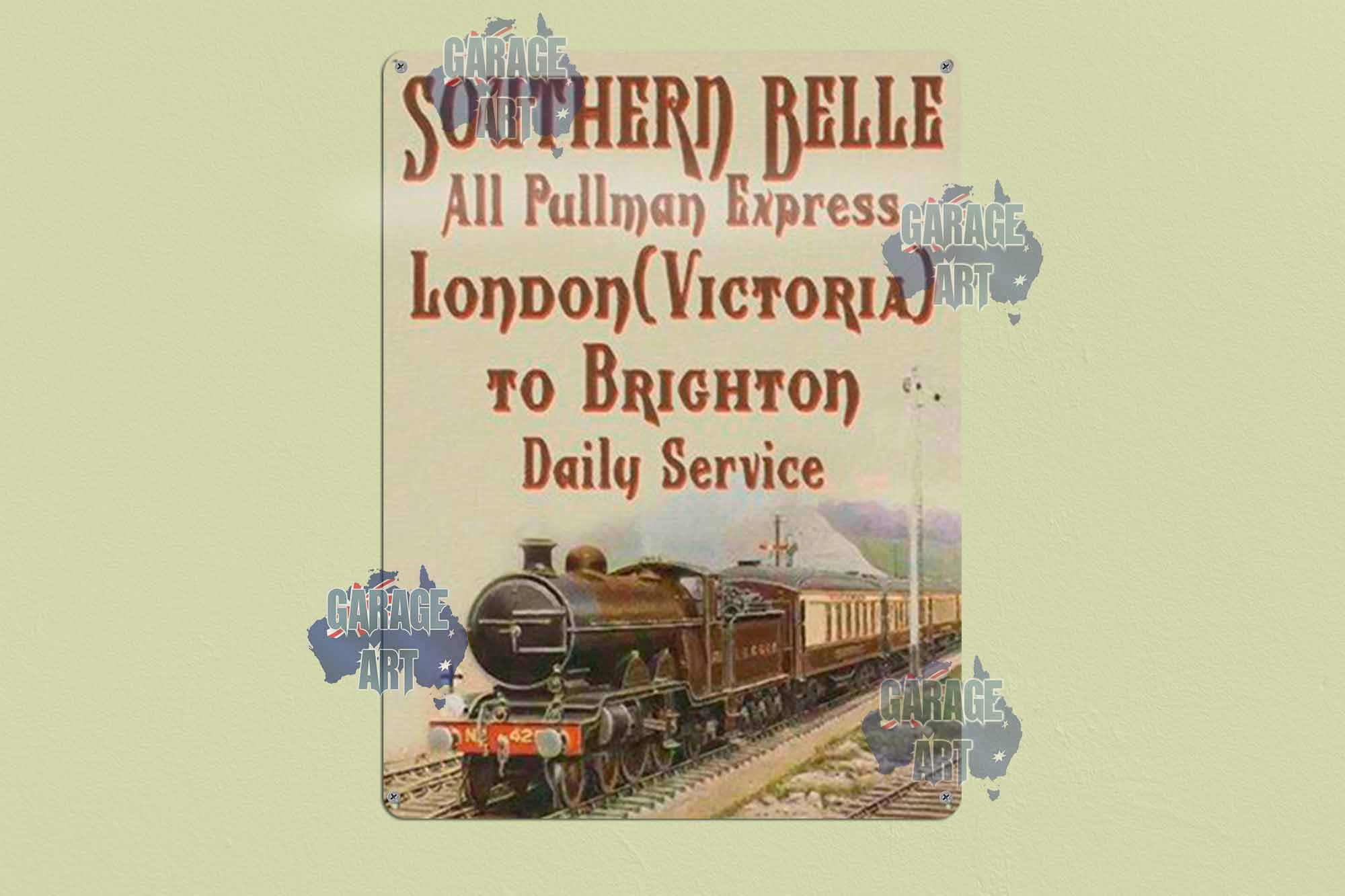 Southern Belle London Pullman Express Tin Sign freeshipping - garageartaustralia