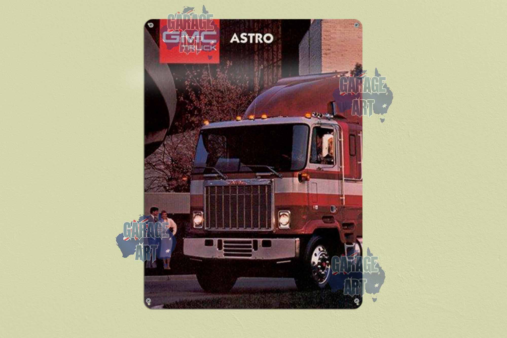 GMC Astro Truck Tin Sign freeshipping - garageartaustralia