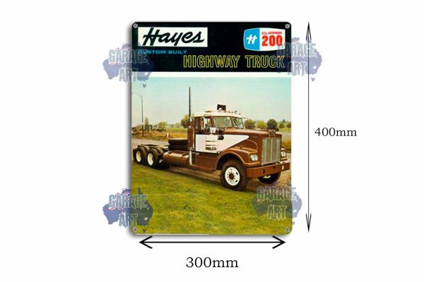 Hayes Clipper Truck Tin Sign freeshipping - garageartaustralia