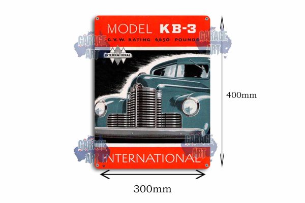 International KB3 Truck Tin Sign freeshipping - garageartaustralia
