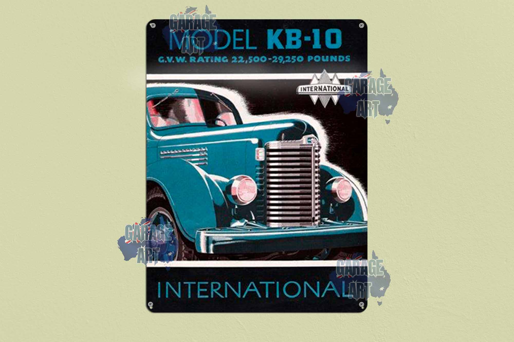 International Truck KB10 Tin Sign freeshipping - garageartaustralia