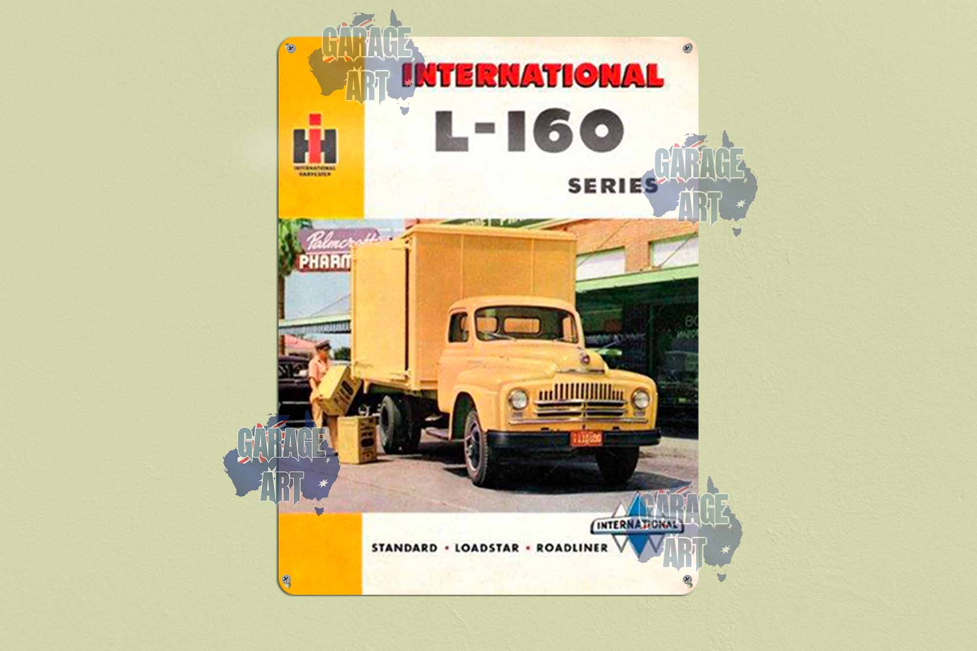 International Truck L-160 Tin Sign freeshipping - garageartaustralia