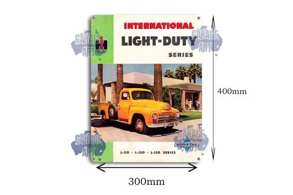 International Truck Light Duty Tin Sign freeshipping - garageartaustralia
