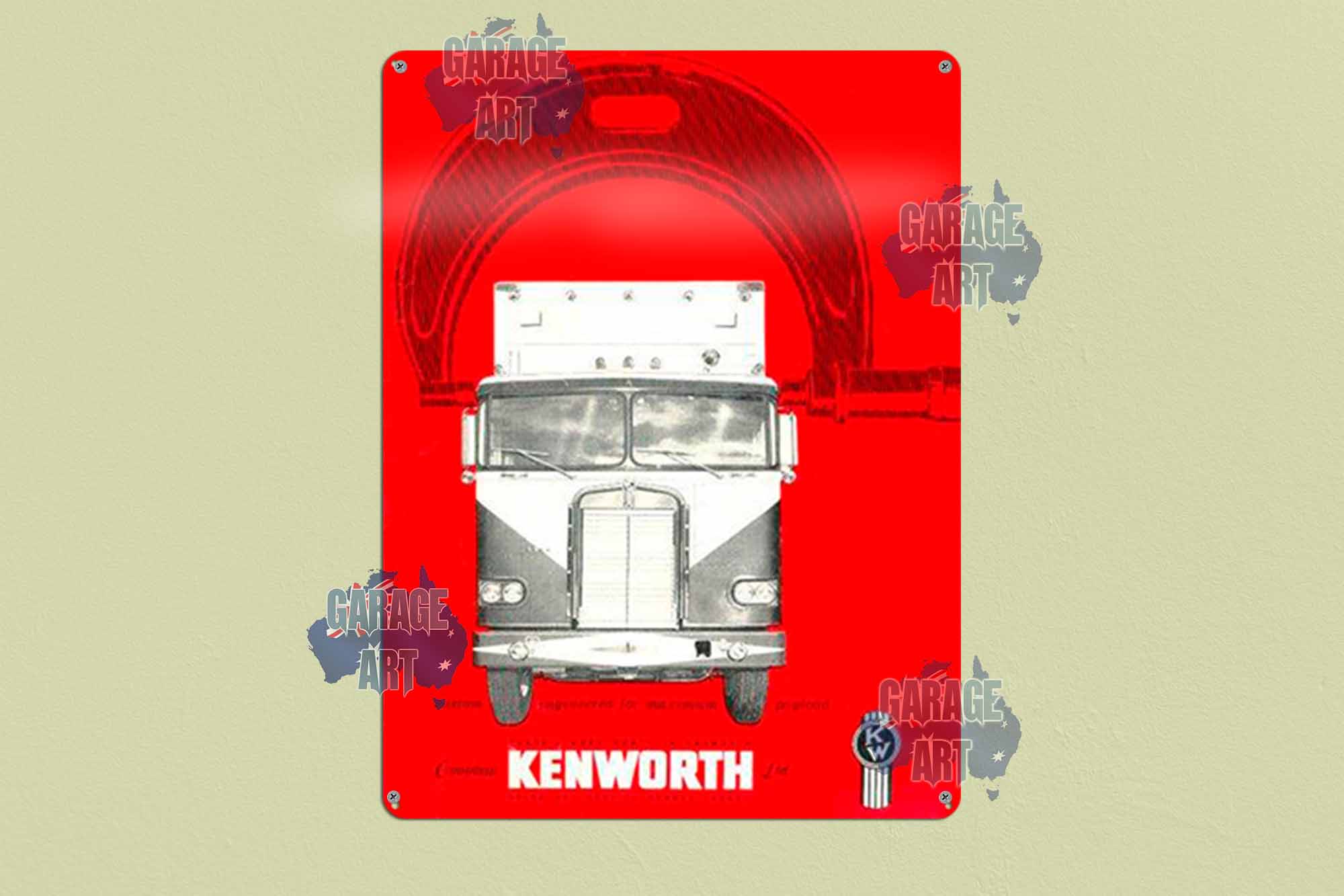 Kenworth Truck Custom Engineered Tin Sign freeshipping - garageartaustralia