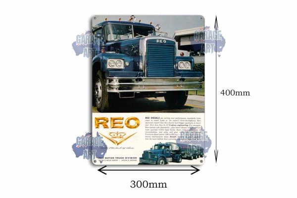 Reo Trucks Tin Sign freeshipping - garageartaustralia