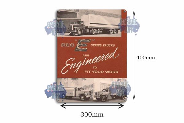 Reo Trucks E Series Engineered Tin Sign freeshipping - garageartaustralia