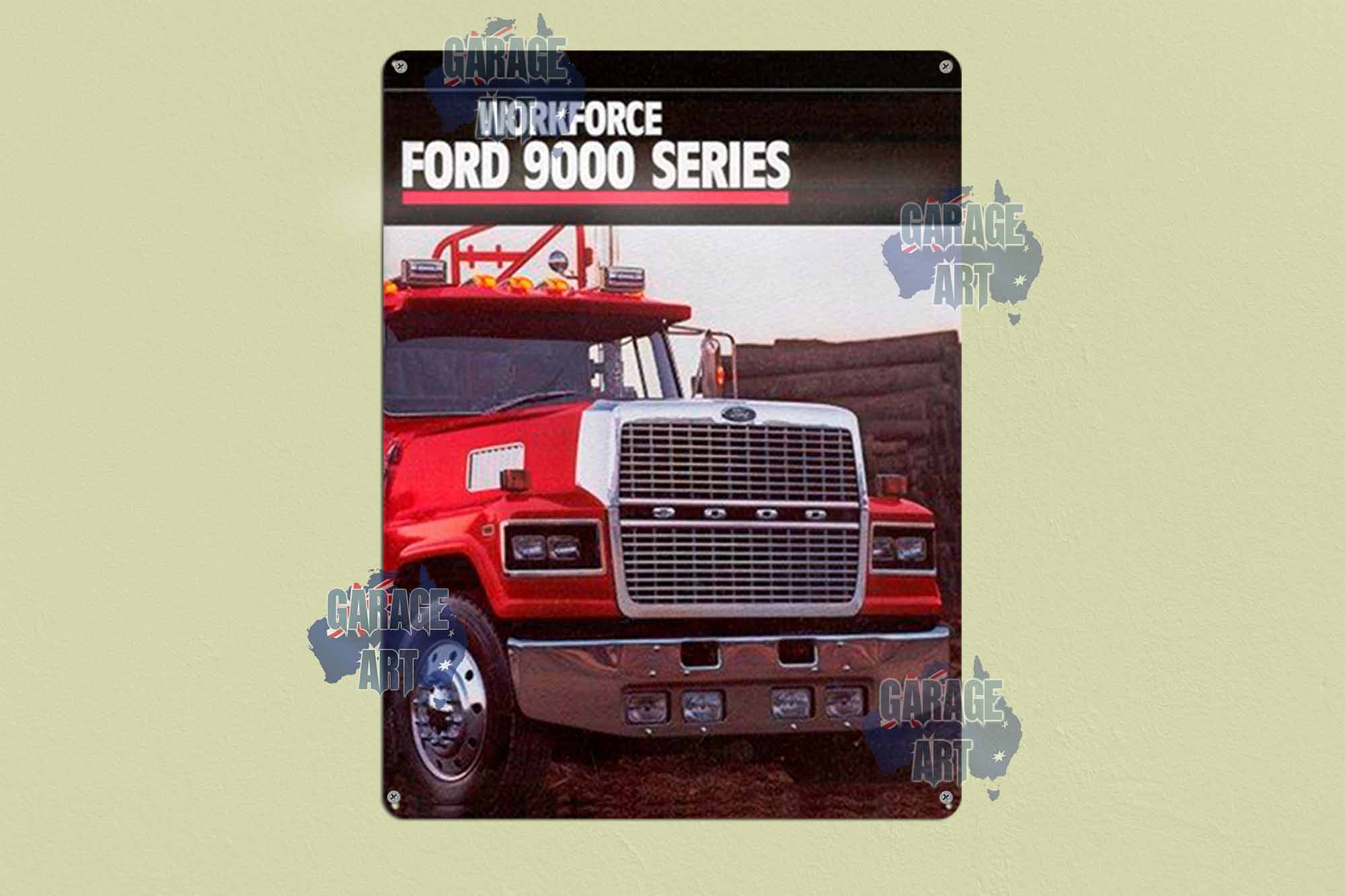 Ford 9000 Truck Tin Sign freeshipping - garageartaustralia