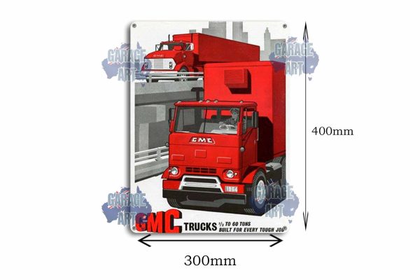 GMC Trucks up to 60 Tons  Tin Sign freeshipping - garageartaustralia