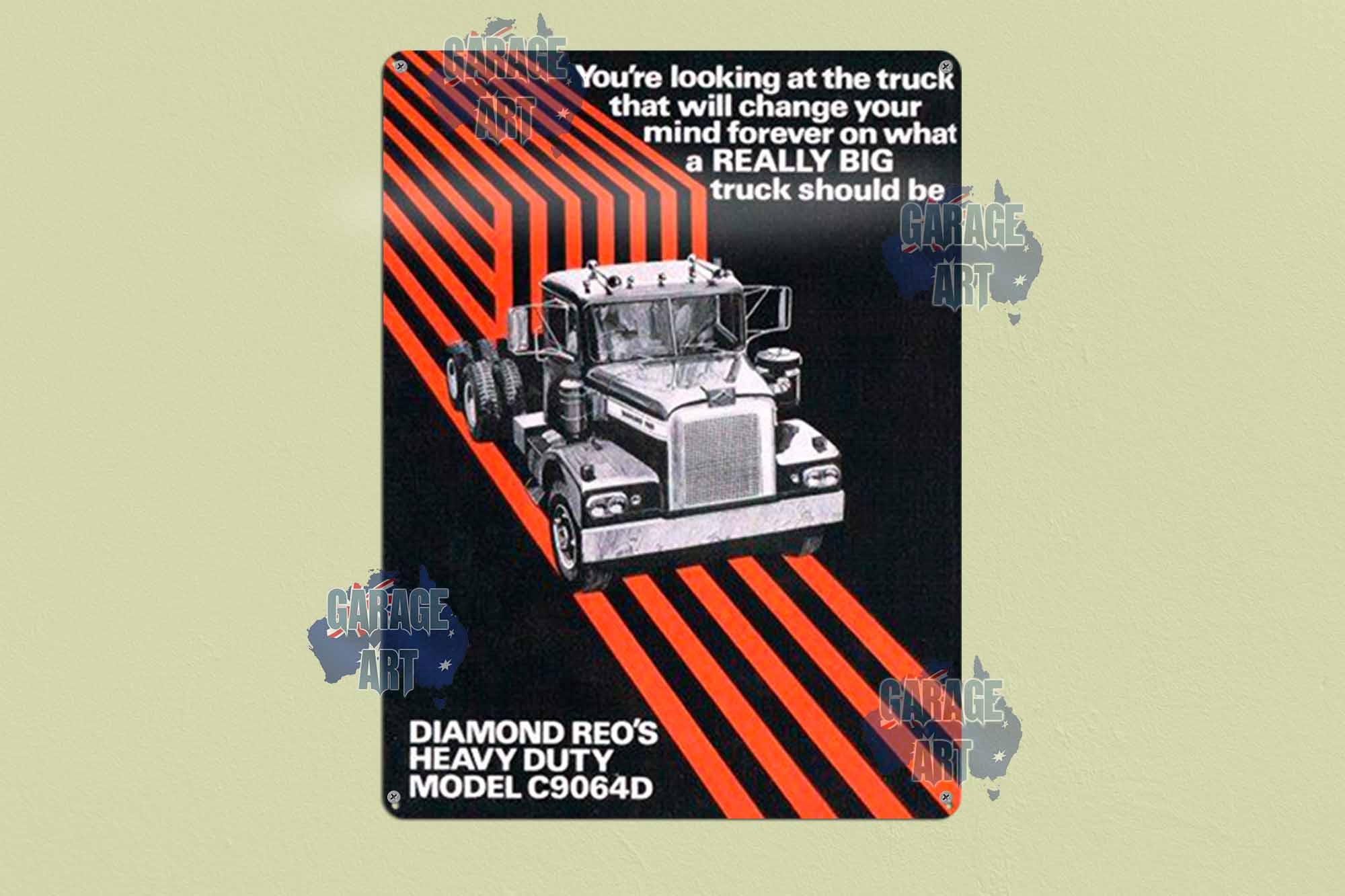 Diamond Reo C9064D Tin Sign freeshipping - garageartaustralia
