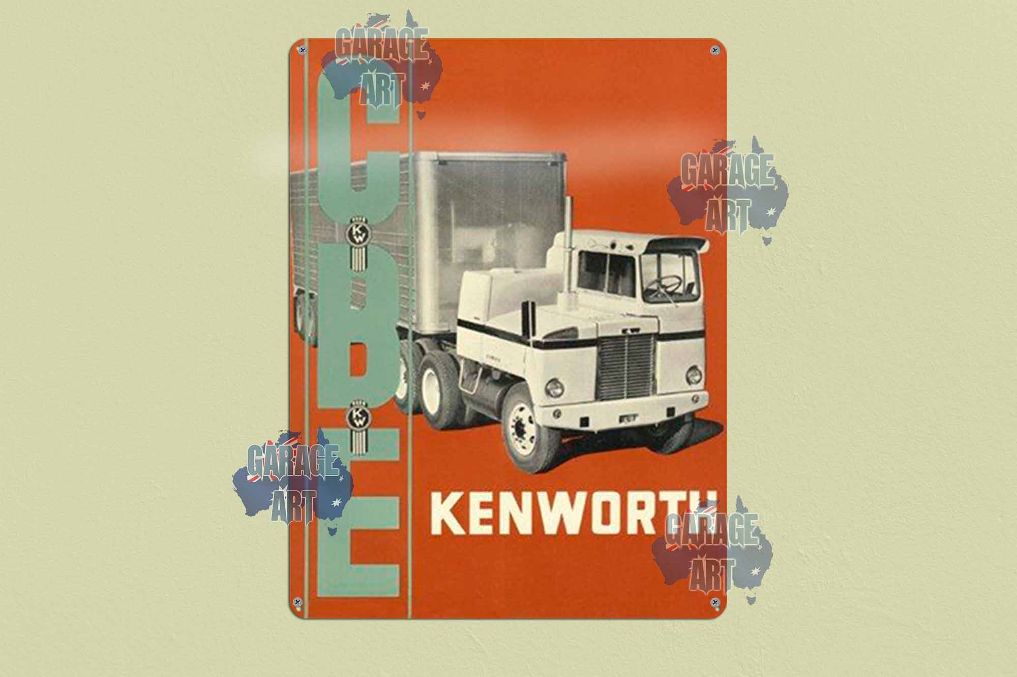Kenworth Cube Trucks Tin Sign freeshipping - garageartaustralia